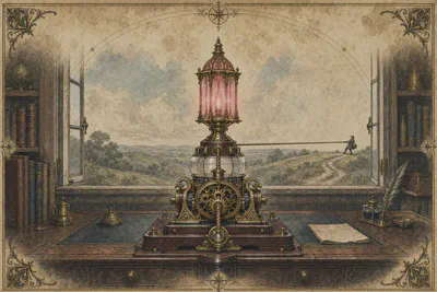 The talking half travels. The doing half stays on the desk.