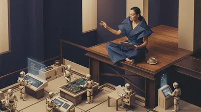 Promoted to supervisor — the agent works, the human navigates.