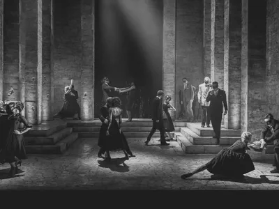 theater staging can have deep staging, but not blocking